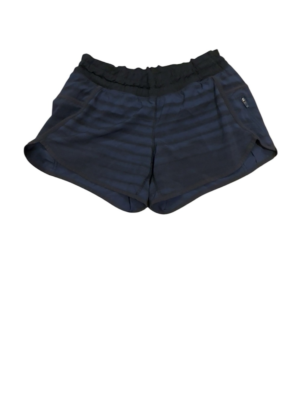 lululemon athletica tracker Navy Striped Athletic Shorts